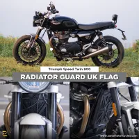 Radiator Guard Uk Flag (Black) Triumph Speed Twin 900