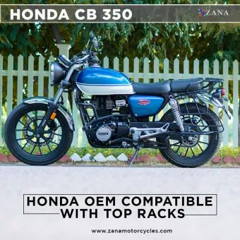 TOP RACK WITH PLATE NEW W-1 CB350 H'NESS HONDA SPLIT SEAT/SINGLE SEAT VERSION (NOT COMPATIBLE ON NEW MODEL 2024 & CB350 DLX PRO)