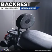 HONDA CB350 NEW BACKREST WITH PARCEL SHELF SPLIT SEAT/SINGLE SEAT VERSION 2(NOT COMPATIBLE ON NEW MODEL 2024 & CB350 DLX PRO.)