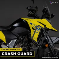 CRASH GUARD MS WITH SLIDER PUCK BLACK FOR V-STROM 250