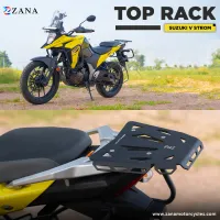 NEW ALUMINUM TOP RACK PLATE  BLACK FOR V-STROM 250