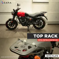 Top Rack  With Plate   W-1 MS Compatible With Pillion Backrest For Royal Enfield Hunter 350