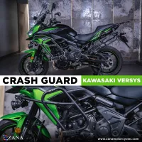 CRASH GUARD WITH SLIDER BLACK FOR KAWASAKI VERSYS 650 BS6 2016-2023