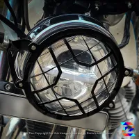 HEAD LIGHT GRILL TYPE 4A SS BLACK GT & INTERCEPTOR 650