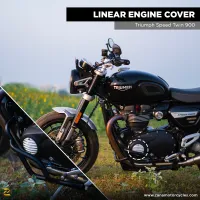 Linear Engine Cover For Triumph Speed Twin 900