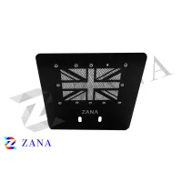 UK FLAG GLOSSY BLACK BASH PLATE