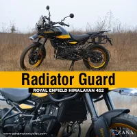 RADIATOR GUARD  ALUMINIUM  BLACK FOR HIMALAYAN 450