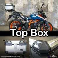 TOP BOX ALUMINIUM SILVER ( 35ltr ) L-FLAT FOR KTM DUKE 250/390 GEN-3