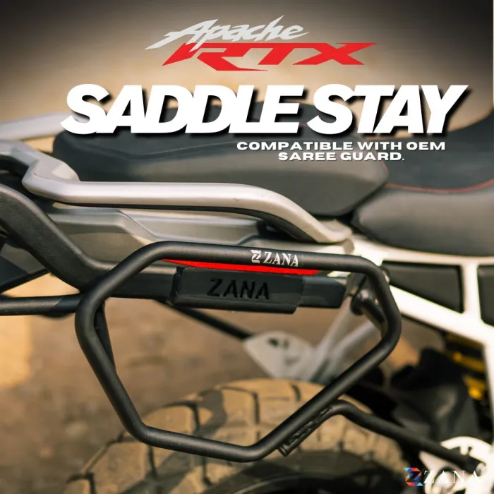 Drake Saddle Stay For Apache RTX 300 (Black)(Coming Soon Pre-Booking Open Now )