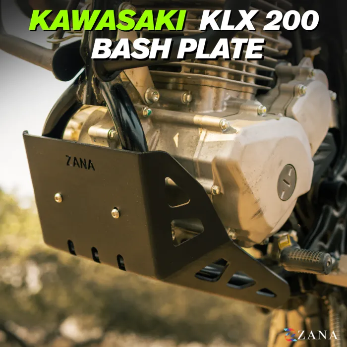 Bash Plate For Kawasaki KLX 200 ( Aluminum, Black )(Coming Soon)