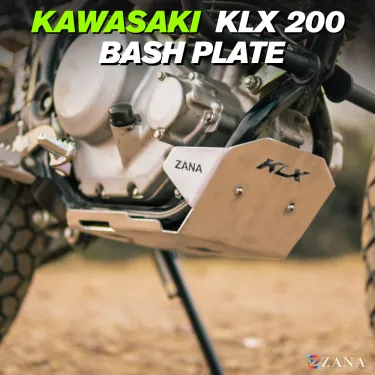 Bash Plate For Kawasaki KLX 200 ( Aluminum, Silver  ) (Coming Soon)