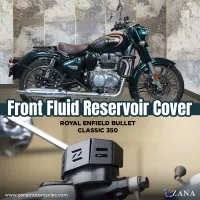 FRONT FLUID RESERVIOR COVER ALUMINUM FOR CLASSIC 350 REBORN