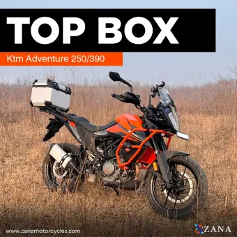 TOP BOX ALUMINIUM SILVER  ( 45ltr ) L-FLAT FOR KTM ADV 250/390 /390 X