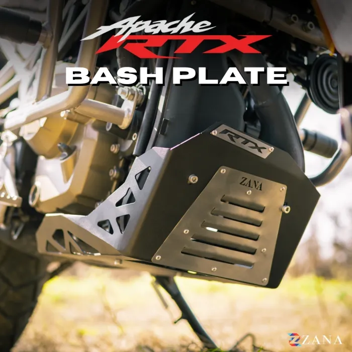 Bash Plate  For TVS Apache RTX 300 (MS, Black) (Coming Soon Pre-Booking Open Now )