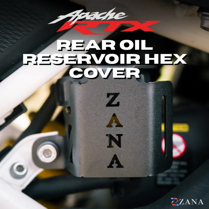 Rear Oil Reservoir Hex Cover (Black) For TVS Apache RTX 300 (Coming Soon Pre-Booking Open Now )