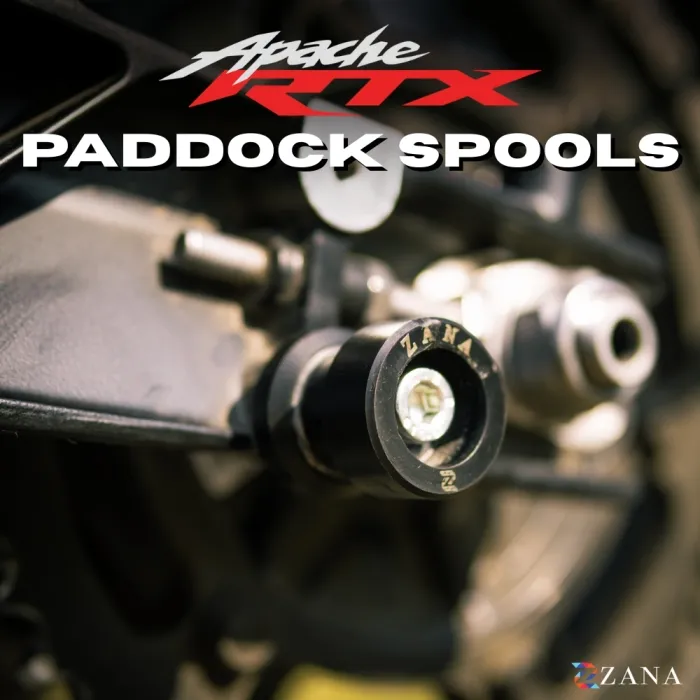 Rear Paddock Spool Black For TVS Apache RTX 300  (Coming Soon Pre-Booking Open Now )