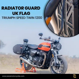 Radiator Guard UK Flag Black for Triumph Speed Twin 1200