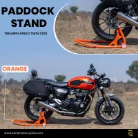 Universal Paddock Stand V-2 Orange for Triumph Speed Twin 1200