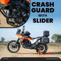 Engine Guard With Slider Black For KTM ADV 390 2025