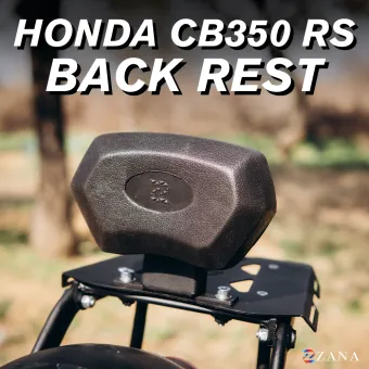 Pillion Backrest Hex Cushion For Honda CB350 RS (Black)