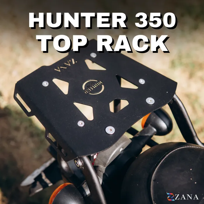Top Rack With Plate V-2 For Hunter 350 (MS,Black) ( Coming Soon)