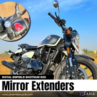 Mirror Extender For Shotgun 650 ( Black, Aluminum )