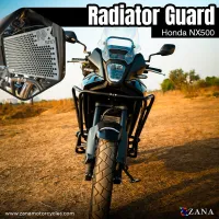 Radiator Guard Honeycomb for Honda NX500 (Aluminium) - Silver