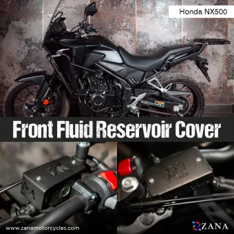 Front Fluid reservoir Cover For Honda NX500 (ALUMINIUM) BLACK