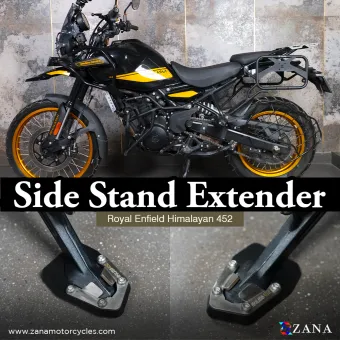 Side stand Extender Aluminum & Stainless-Steel For Himalayan 450