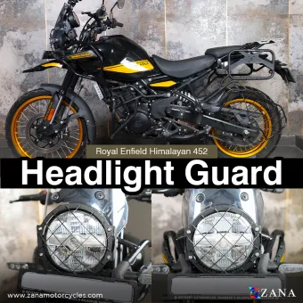 Head Light Guard for Himalayan 450 (Black Color - Stainless Steel) Type-2