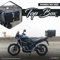 Top Box Plastic (58Ltr) L-flat Black For Honda NX500