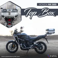 Top Box Aluminium (22 Ltr) L-Flat Silver For Honda NX500