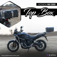 Top Box Aluminium (22 Ltr) L-Flat Black For Honda NX500