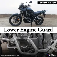 Lower Engine Guard For Honda NX500 / 500X( Silver ,Mild Steel)