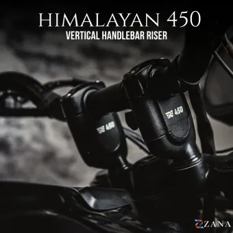 Vertical Handlebar Riser Texture Matt Black For Himalayan 450