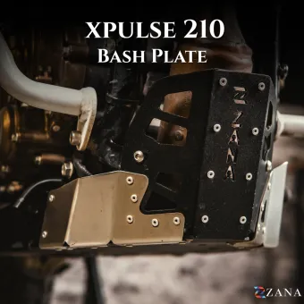 Bash Plate Aluminum Black & Silver For X-Pulse 210