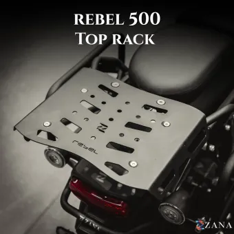 Top Rack With MS Plate Black For Honda Rebel 500 (Coming Soon Pre-Booking Open Now)