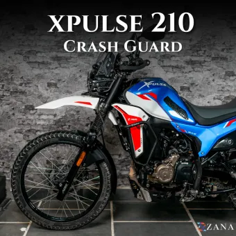 Crash Guard With Slider Texture Matt Black For X-Pulse 210