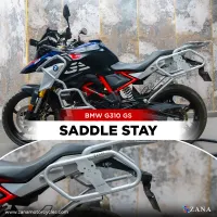 SADDLE STAY SILVER WITH JERRY CAN MOUNT  FOR BMW G310GS