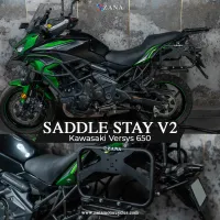 Saddle Stay V-2 with Exhaust Sheild with Jerry can Mount for Kawasaki Versys 650