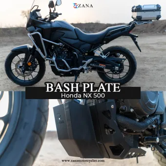 Bash Plate for Honda NX500 (Black)