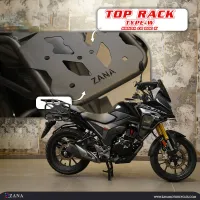 Top Rack with Plate For Honda CB200X ( Type-W Black ) (Coming Soon Pre-Booking)