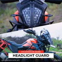 HEAD LIGHT GRILL HEXAGONAL BLACK STAINLESS STEEL  KTM ADVENTURE 390