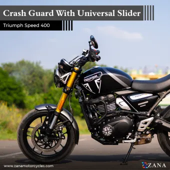 CRASH GUARD WITH PUCK SLIDER BLACK FOR TRIUMPH SPEED 400