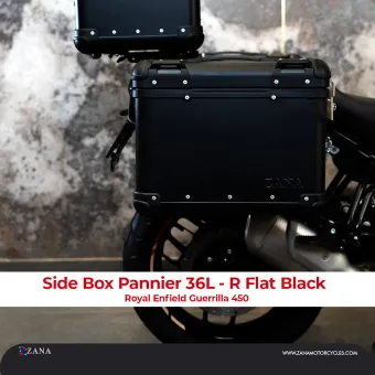 Panniers for Guerrilla 450 R-Flat Aluminium Black (36 litre)