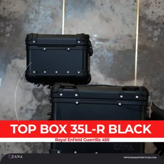 Top Box for Guerrilla 450 Aluminium R-Flat Black (35 litre)