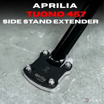 Side Stand Extenders For Aprilia Tuono 457 (Black)