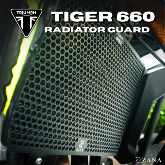 Radiator Guard Honeycomb Black For Triumph Tiger 660 (Coming soon Pre Booking Open Now)