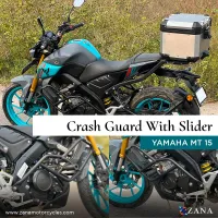 CRASH GUARD WITH SLIDER BLACK FOR YAMAHA MT 15