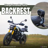 BACK REST BLACK FOR FOR TRIUMPH SCRAMBLER 400 X